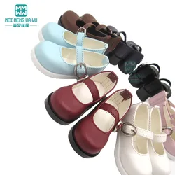 7.8cm*3.5cm BJD accessories Fashion low heel round-toe leather shoes for 1/3 BJD SD10 SD13