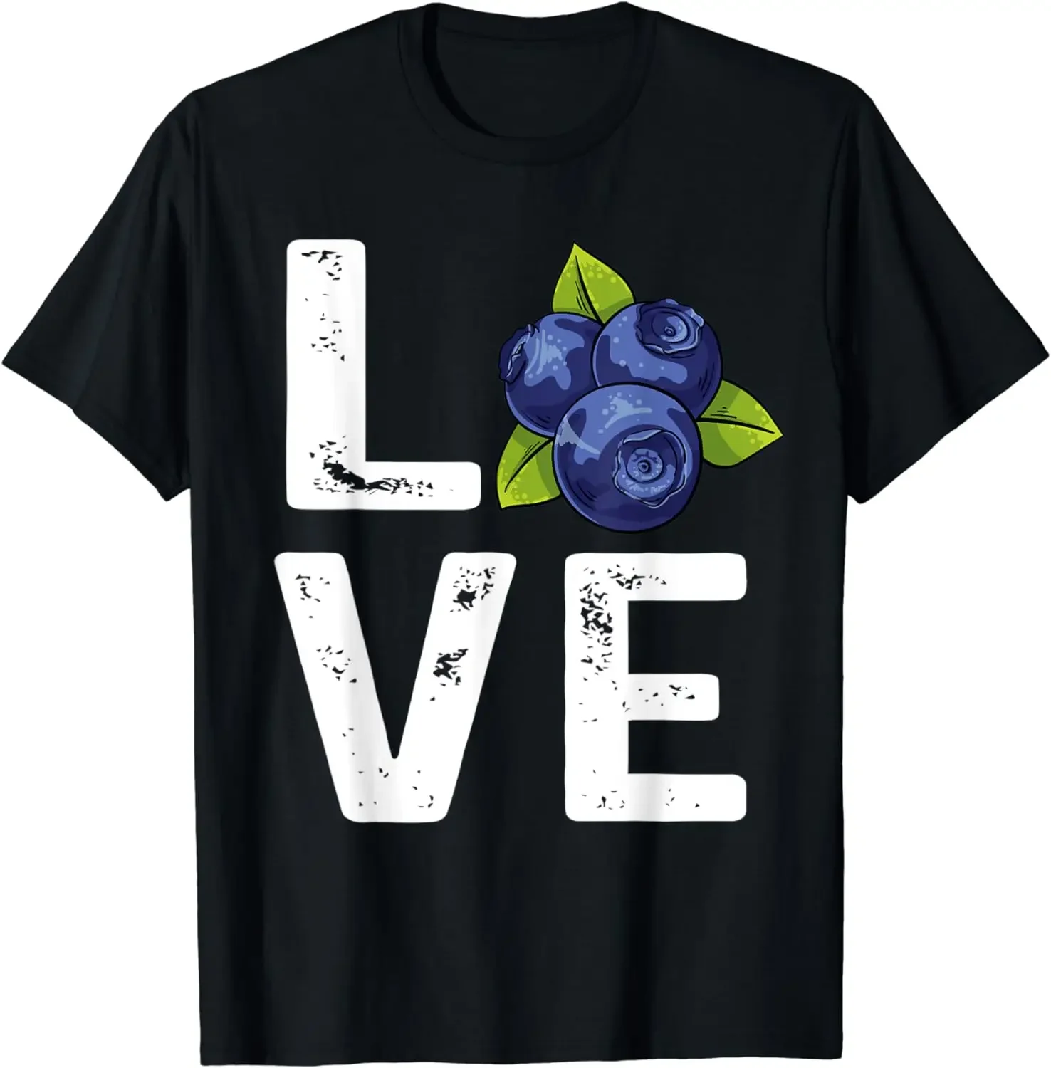 Funny Love Blueberry Fruit Love Blueberries Best Tasty Berry Cool T-Shirt Unisex Style Shirts for Women Men Clothing Streetwear