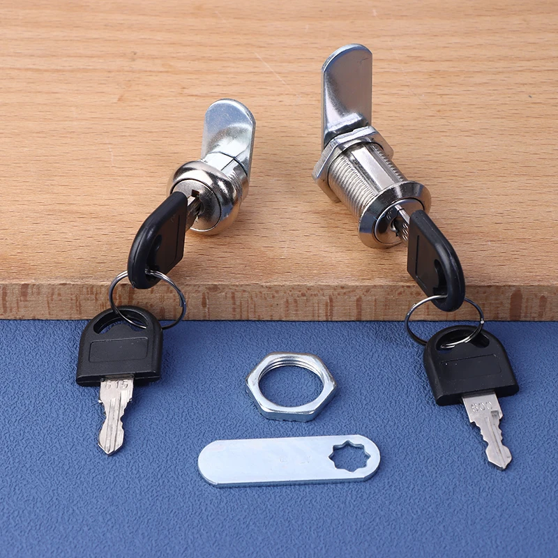 Cilindro de aleación de Metal con 2 llaves, cerradura de seguridad, muebles, gabinete de almacenamiento, cerradura de puerta, cerradura de gabinete de escritorio para el hogar y la Oficina