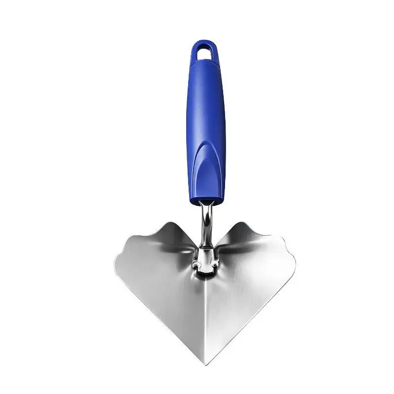 Stainless Steel Inside Outside Corner Trowel Smooth Scraping Edge Non Slip Grip Wall Plastering Home Renovation Tool