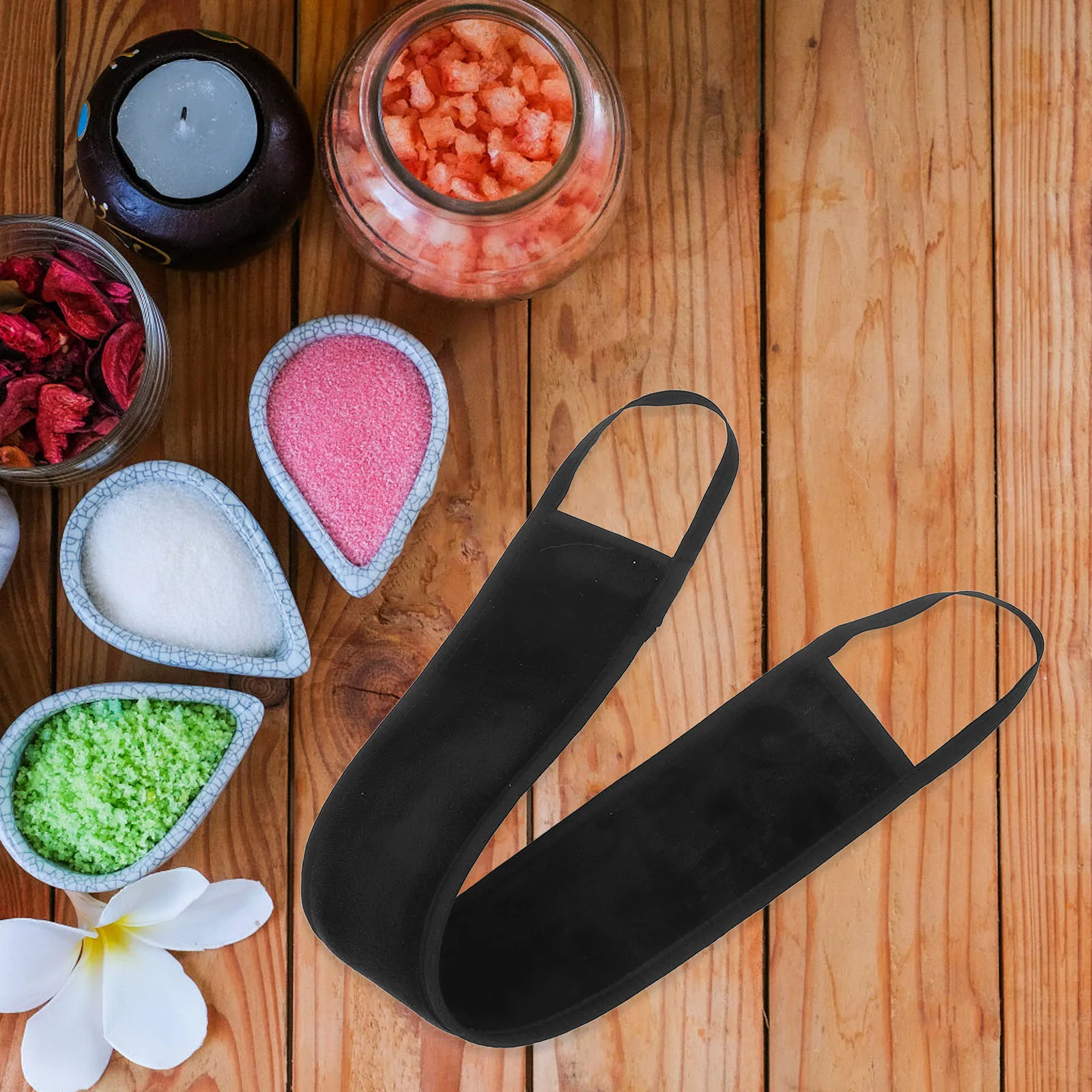 2 قطعة غسول الظهر قضيب المحمولة الذاتي دباغة حزام غسول هلام كريم قضيب قابل للغسل دباغة قفازات فرشاة اغتسال الإسفنج