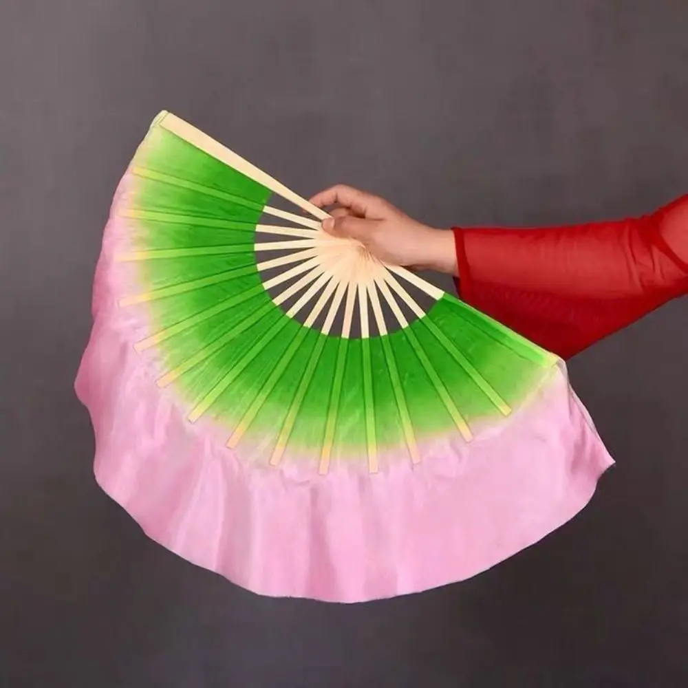 31 سنتيمتر الخيزران الصينية قصيرة الرقص الشرقي مروحة راقصة ممارسة متعدد الألوان أزواج يانغكو الرقص الخيزران المشجعين 10 سنتيمتر نصف دائرة الحرير الحجاب #3