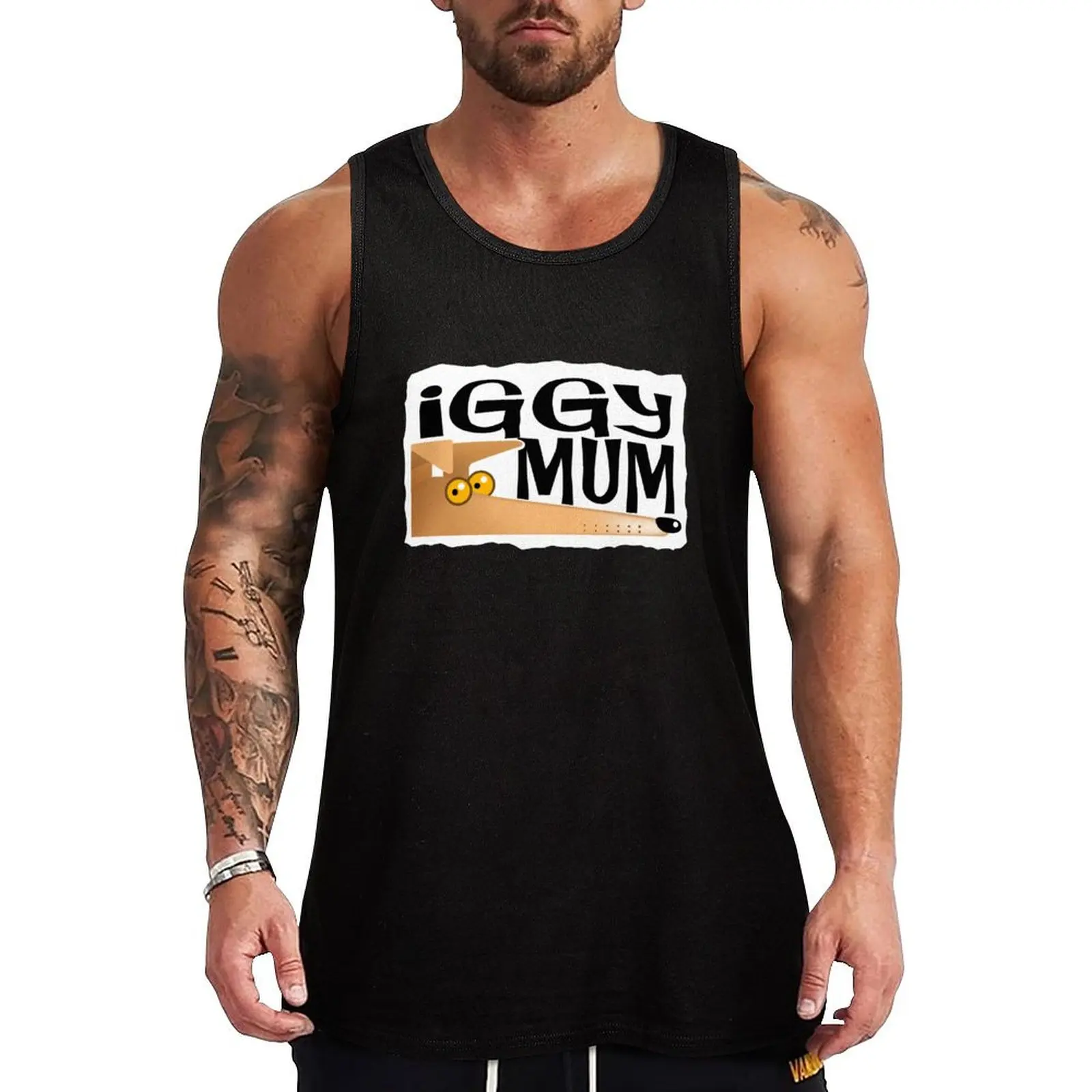 Iggy Mum (fawn) Tank Top Anti Shrink Tank Top Durable Casual Sleeveless Shirt