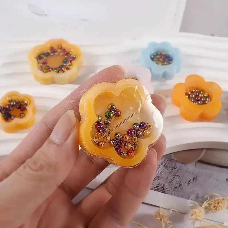 1 Stück DIY Harz Silikonform Kirschblüte Treibsand Epoxidharz Formen Ornamente Süßigkeiten Schokolade Tropf Kleber Form Zubehör