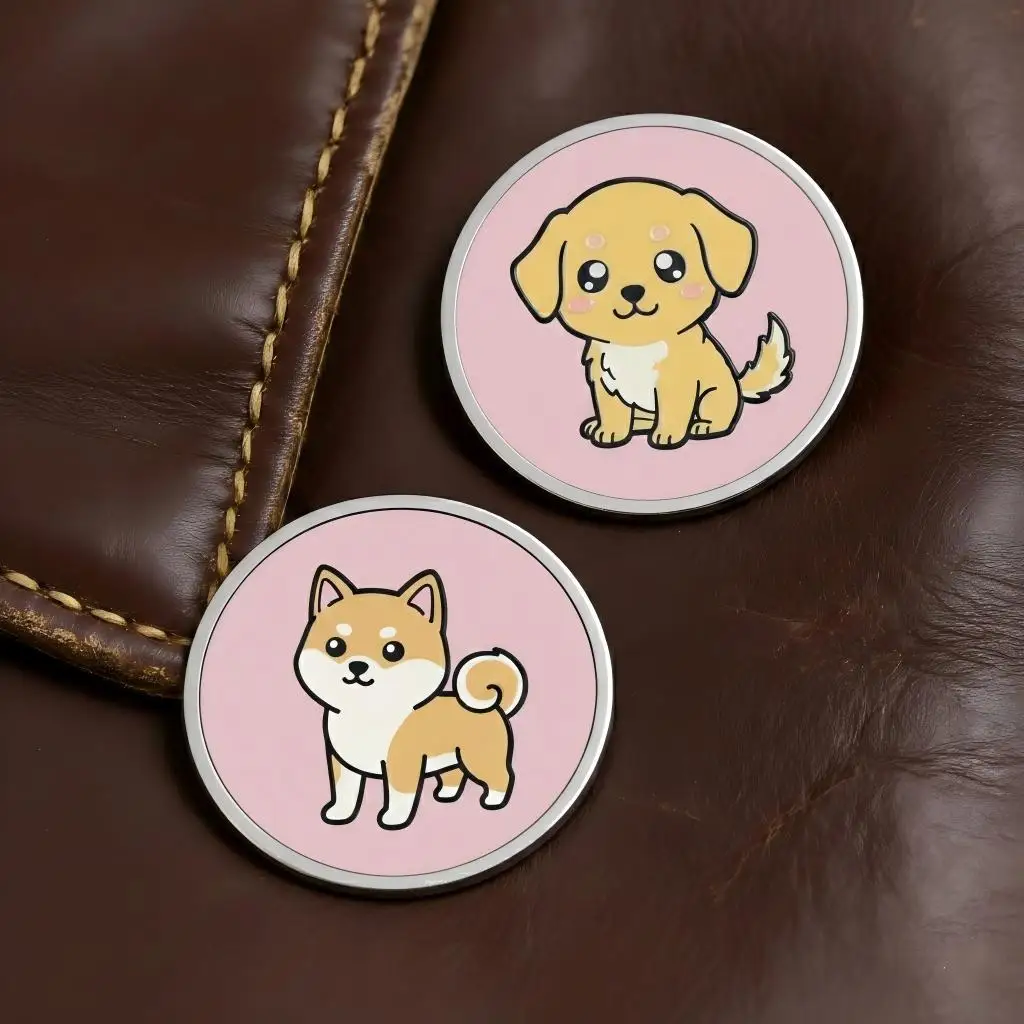5pc Photo Personalized Pins Custom Logo Badge Commemorative Events Design Brooch Clothes Hat Accessory Gift For Friend Wholesale