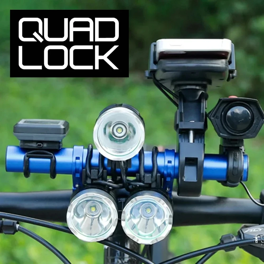 

QUAD LOCK Bicycle Handlebar Extended Bracket MTB Headlight Mount Extented Bar