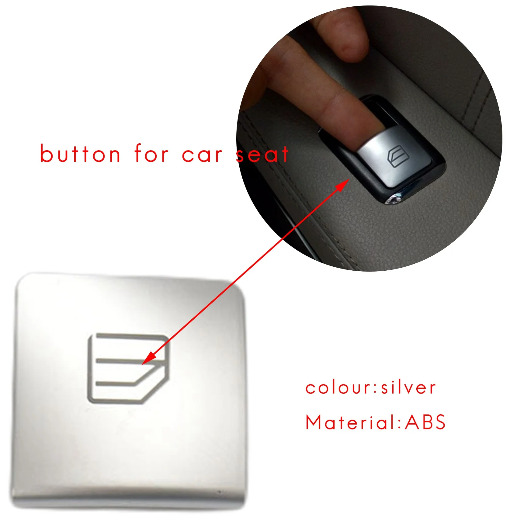 Inner Door Armrest Window Switch Button Trim Cover Sticker For Benz GLK ML GL A B C E G Class W204 W212 W246 W166 X166-A08Q