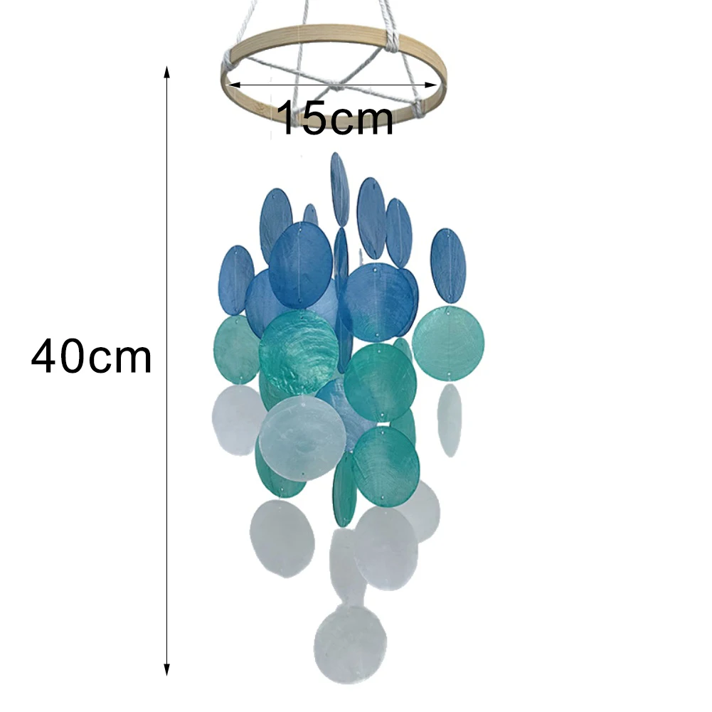 Ręcznie Robione Dzwonki Wietrzne z Muszelek Wiszące Dekoracje Nadmorskie Prezenty Dzwonki Wietrzne Styl Bohemy Do Spokojnych Miejsc Do Sypialni Zabawki Rękodzielnicze