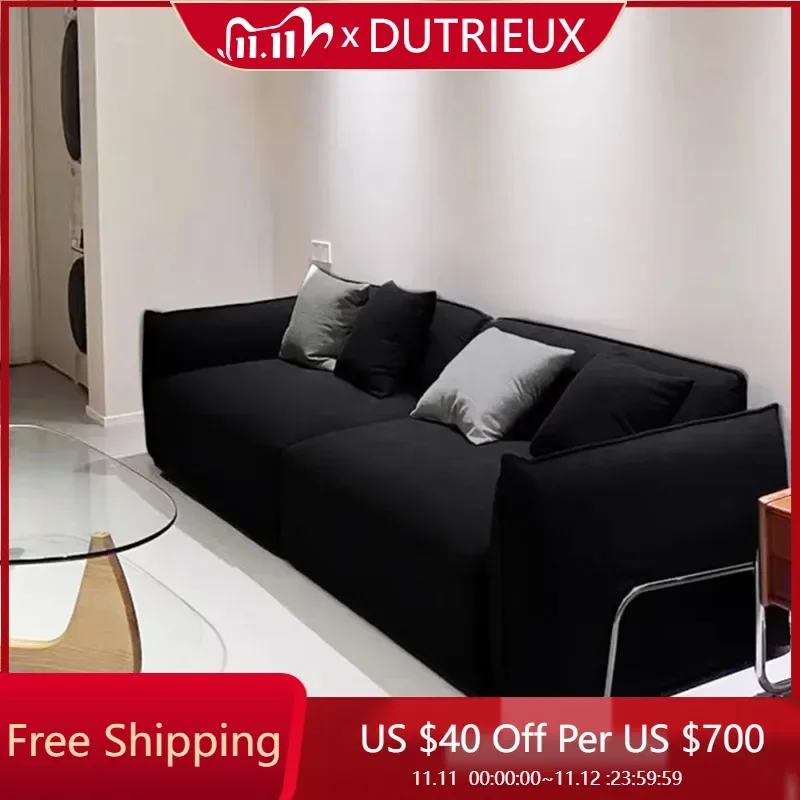 

Black Relax Modern Sofa Chair Unique Living Room Designer Loveseat Lazy Sofa Puffs Lounge Divano Soggiorno Apartment Furniture