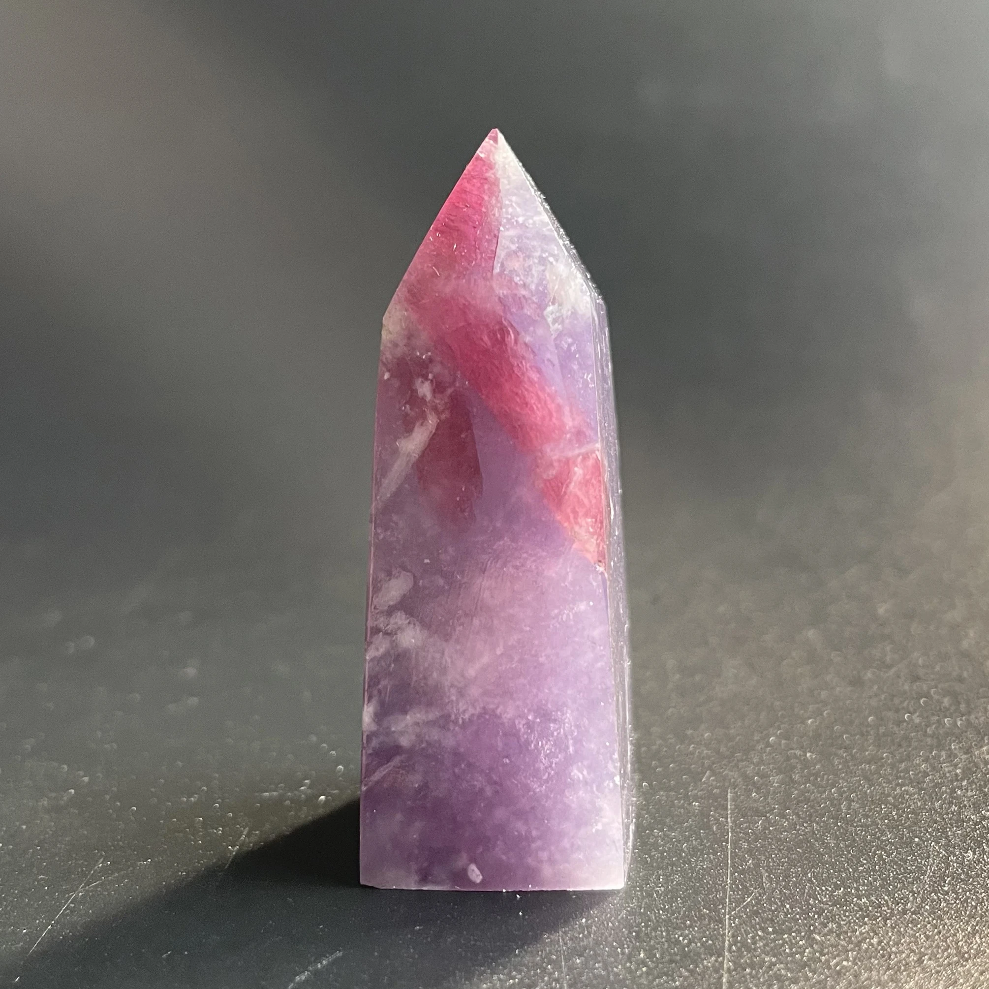 Natural Stone Unicorn Tourmaline And Mica Sheet Symbiotic Mineral Crystal  Tower Polished Quartz Wand Point Reiki Healing Gift