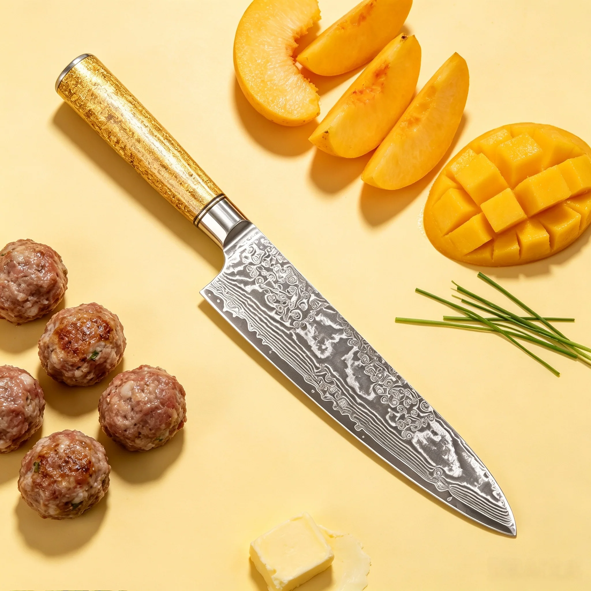 Pisau Dapur Jepang Damascus St - Home Cooking Steak ulasan dan harga