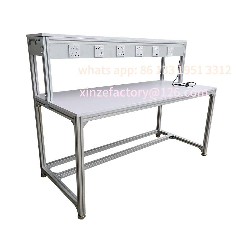 

Customizable Aluminum profile anti-static workbench workshop assembly line production line operation bench test bench injection