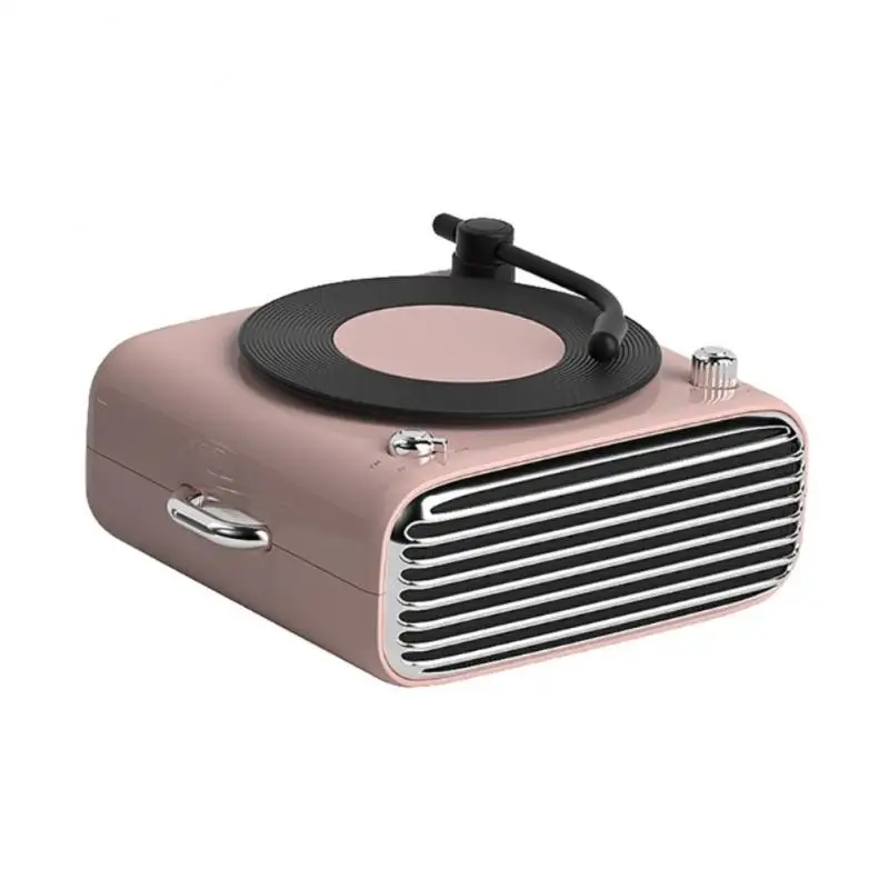 D10 Mini BT Speaker Aromatherapy Subwoofer Vinyl Record Player Audio Desktop Soundbox Support TF/AUX/FM Radio Function