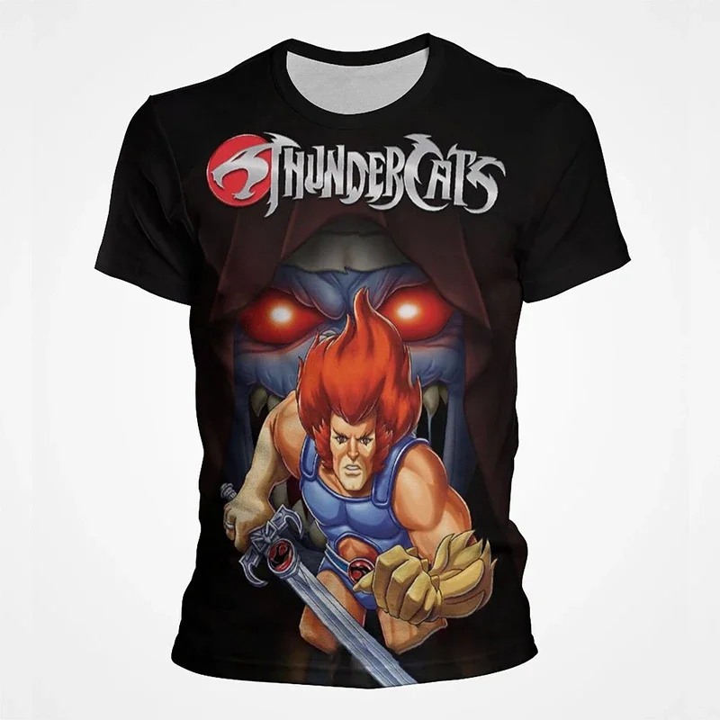 Hot Selling Thundercats 3D Print T-Shirts  Men Women Casual Streetwear Fashion Plus Size Kids Tees Tops Cartoon Loose Clothing