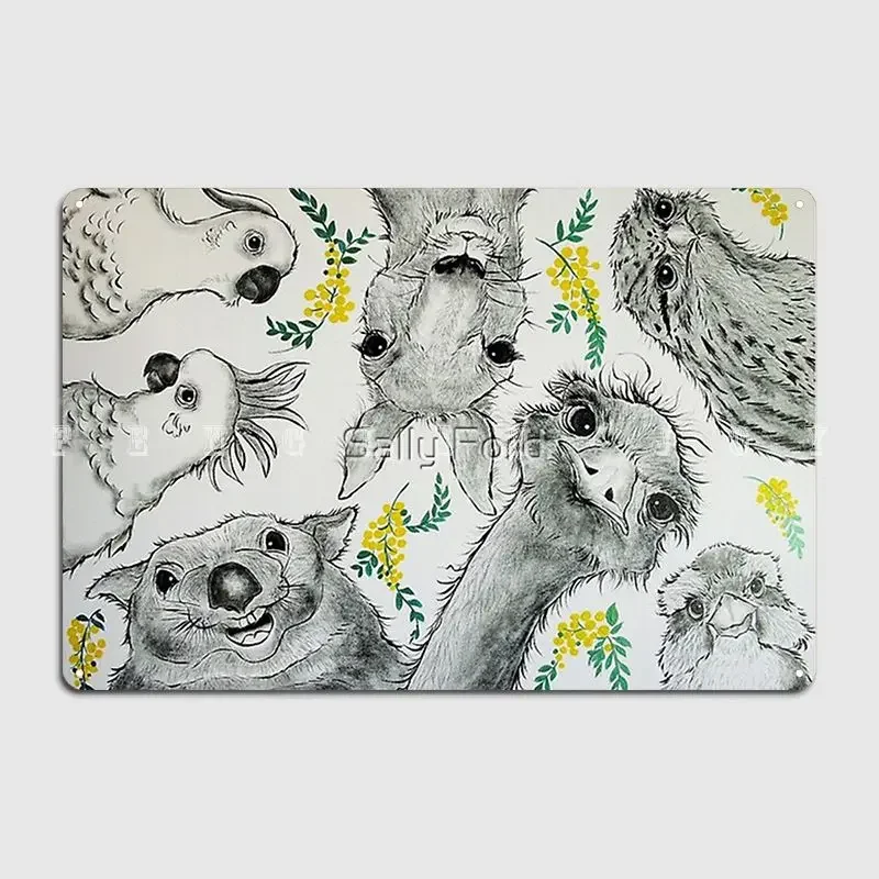 Australian Menagerie Metal Sign Club Club Bar Garage Decoration Design Tin Sign Poster