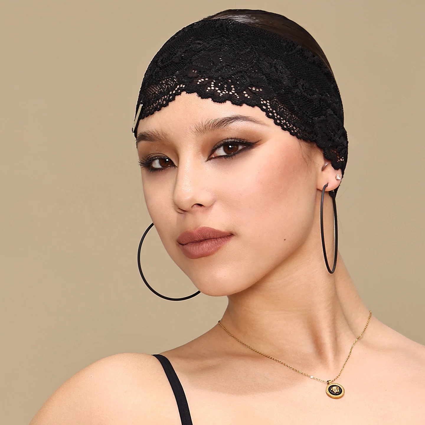 Women Lace Latin Dance Headwear Adults Professional Rumba Performance Headdress Samba Tango Hairband Stage Accessories DW10833