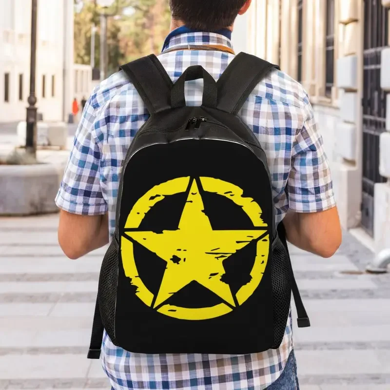 Mochilas militares tácticas americanas personalizadas para mujeres y hombres, bolsa escolar universitaria impermeable, bolsa de libros estampada