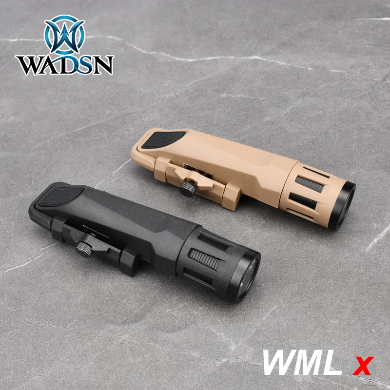 WADSN WML/APL Nylon Tactical Flashlight Masterfire Weapon Gun Light Airsoft Pistol Rifle Fit Hunting 20mm Rail Strobe Lanterna