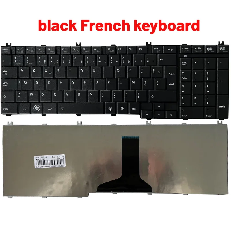 Russian/US/Spanish/French/Latin laptop Keyboard for toshiba Satellite L675 L675D L750 L750D L755 L670 L670D L770 L775 L775D