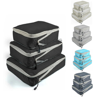3PCS Compression Three-Piece Set Travel Storage Bag Digital Toiletries Storage Bag Clothes Shoes Luggage Travel Bag