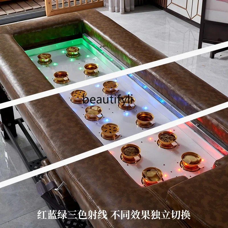 Cama de moxabustão automática sem fumaça X188 para casa, fisioterapia de corpo inteiro, salão de beleza e saúde