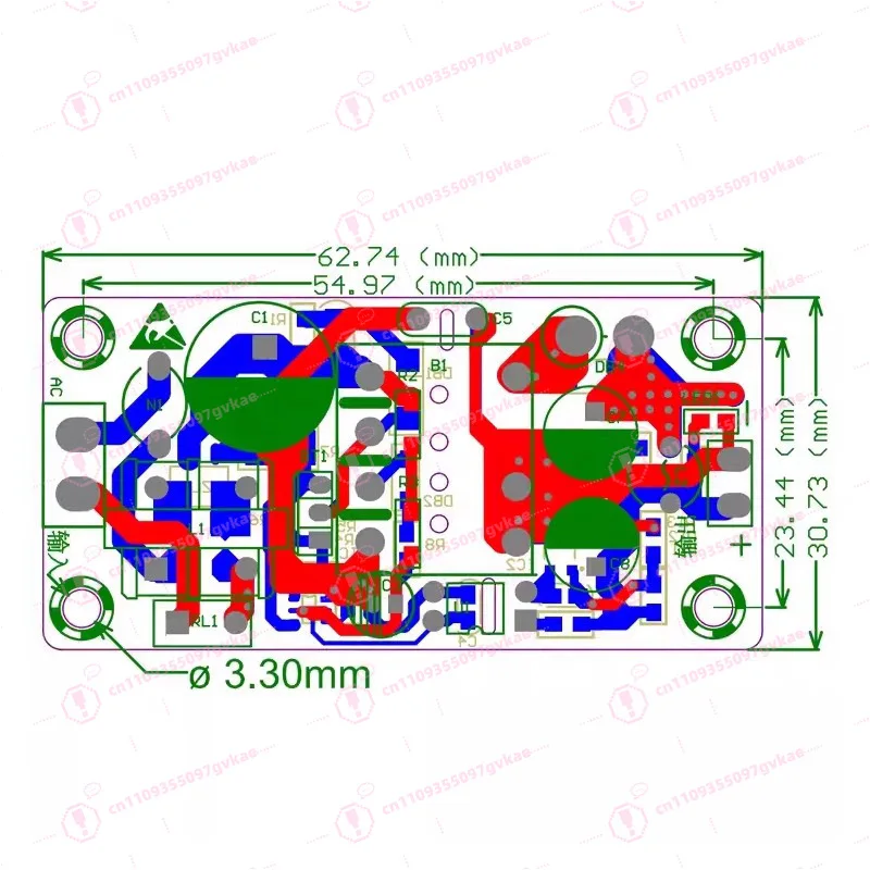 10W 5V 2A AC-DC Power Supply Module EMC Isolated Built-in Low Ripple Switching Bare Board 220V to 5V