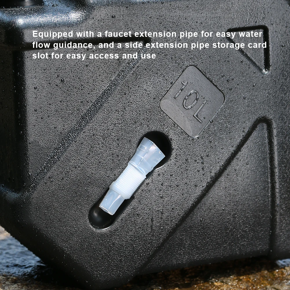 10L Water Storage Container with Faucet Drinking Water Bucket Large Capacity Water Container Jug for Vehicle Car Camping
