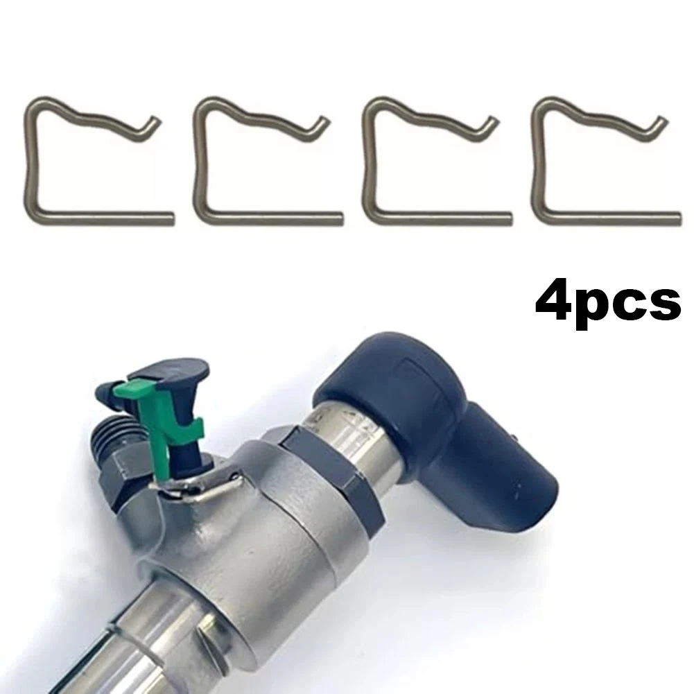 4pcs Car Injectors Leak Off Pipe Clips For Ford 1982A4 7701477442 4S7Q9F524AB Fuel Leak Off Pipe Clips Replacement Parts