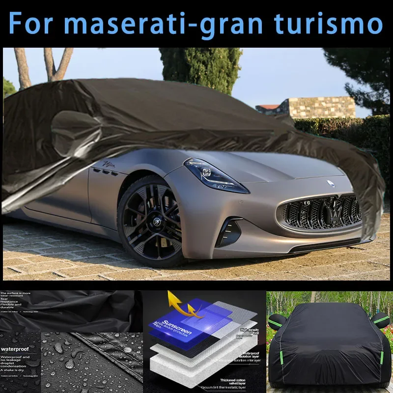 

For masarati-gran turismo Outdoor Protection Full Car Covers Snow Cover Sunshade Waterproof Dustproof Exterior Car accessories