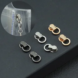 10pcs Metal Bag Side Tiny Anchor Gusset Hanger Clamps Bag Side Edge Anchor Link Hardware with O Rings for Tiny Bag Purse