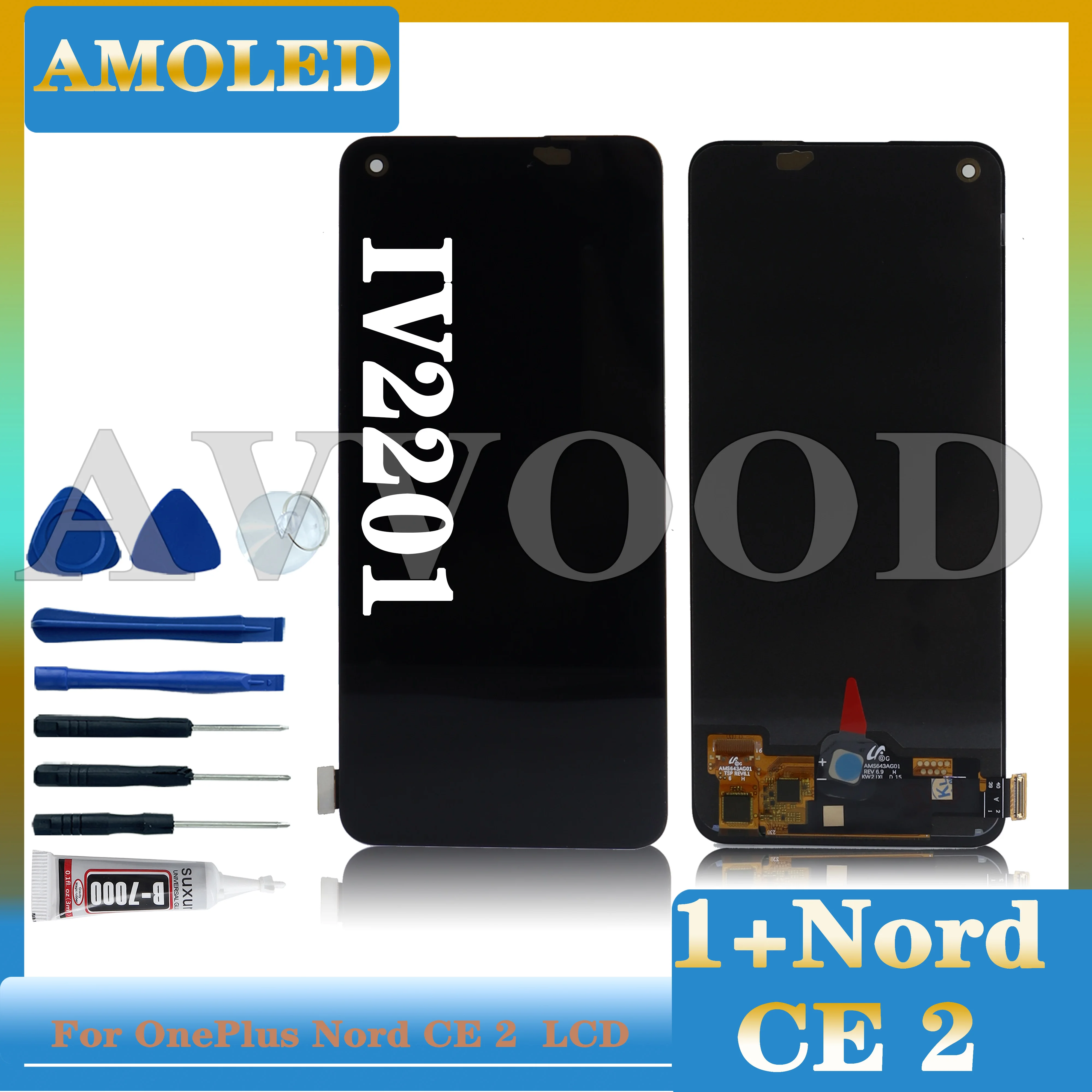 AMOLED LCD Display Touch Screen Digitizer Assembly Replacement Parts for Narzo 50 Pro, 5G, RMX3395, RMX3396