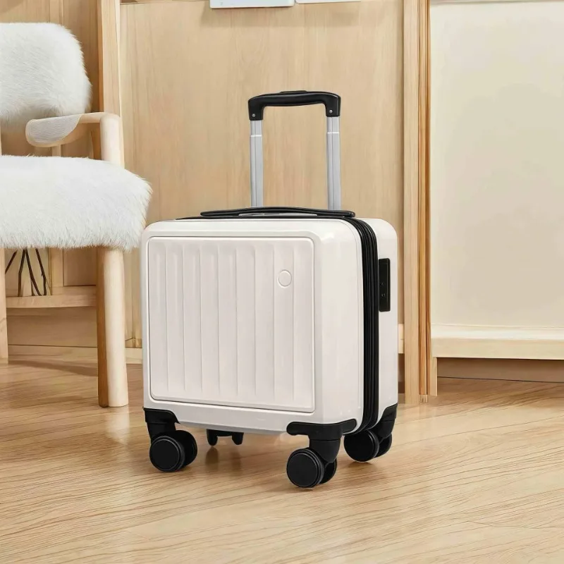18in ABS Lightweight Carry-on Luggage Waterproof Universal Spinner Wheel Travel Lock Suitcase 2-Section Handle For Under 160cm