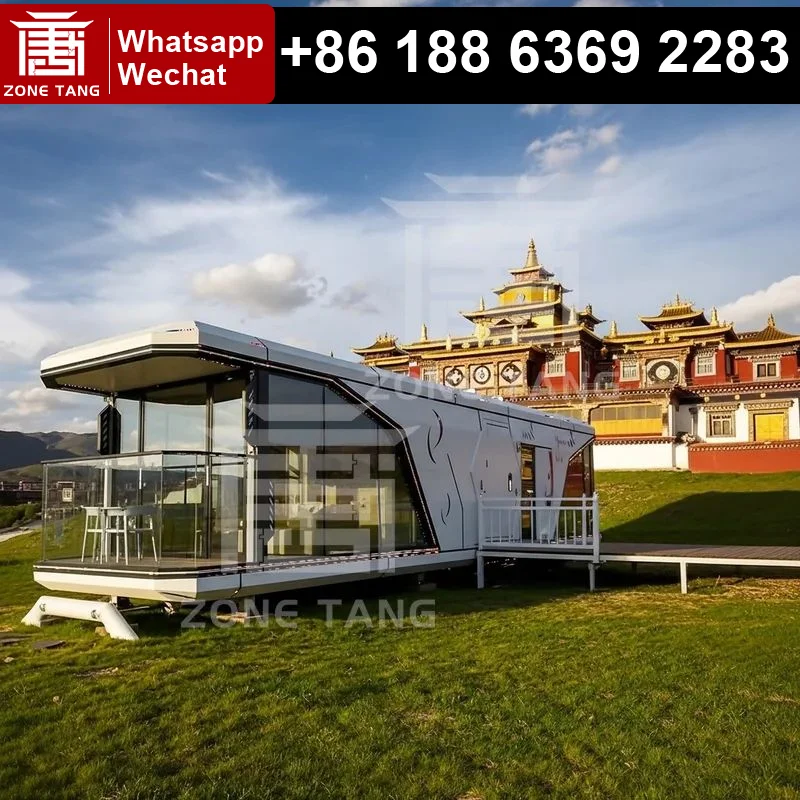 Space Capsule House Steel House Villa House Earthquake Relief Materials Triple Wide Mobile Homes Prefab Villa Office Residential