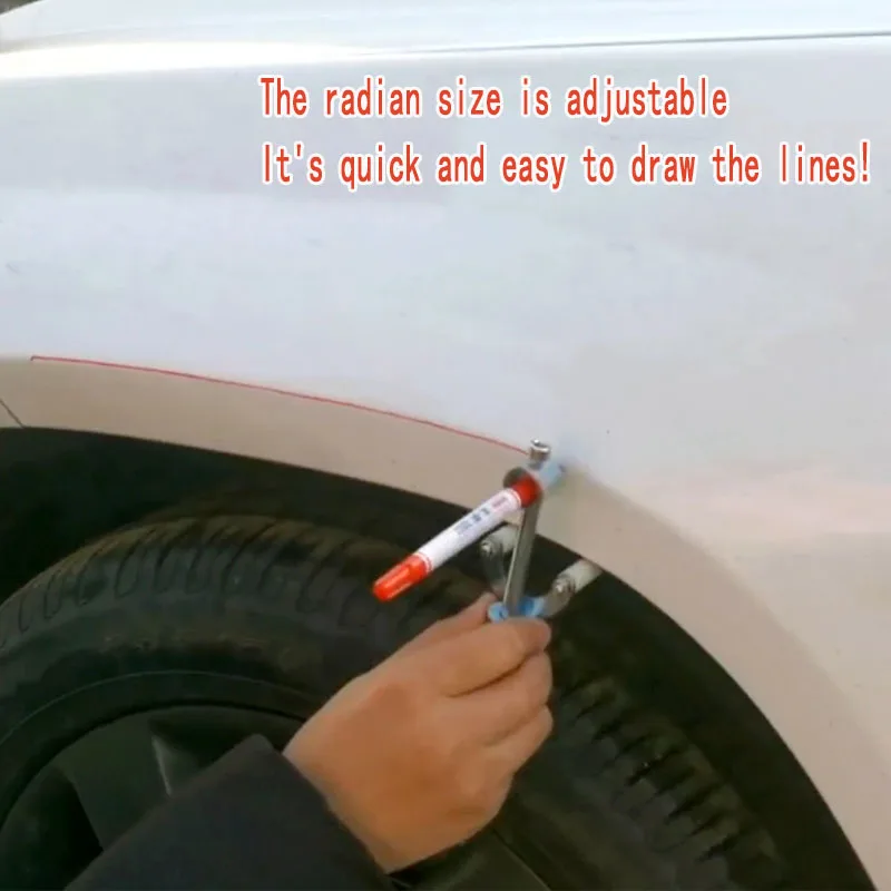 Auto wheel eyebrow data repair scribing tool original paint parallel scribing tool sheet metal concave draw rib line artifact