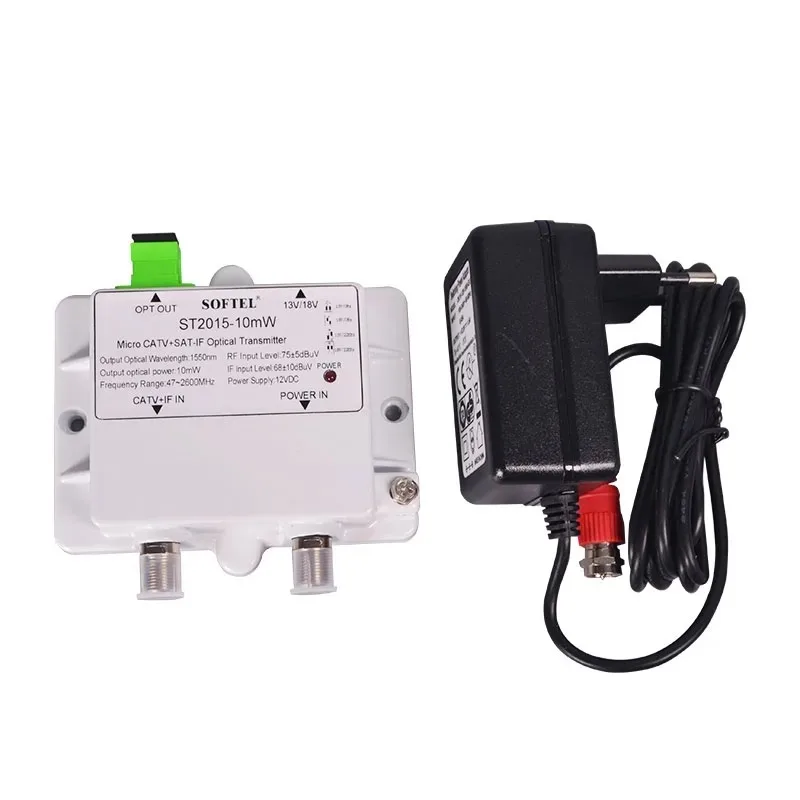 Satellite DVB-S2 Fiber Optic Transmission Transmitter 1550nm 45-2150MHz L-band Optical Transceiver 1550-3mw 1550-10mw