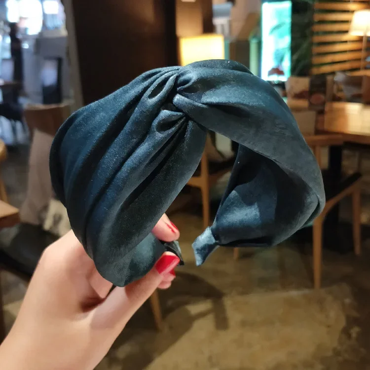 Nowość damska opaska na głowę Twist Hairband słodka wiązana krzyżowe wiązanie tkanina opaska do włosów obręcz do włosów opaska na głowę 1 szt 2023