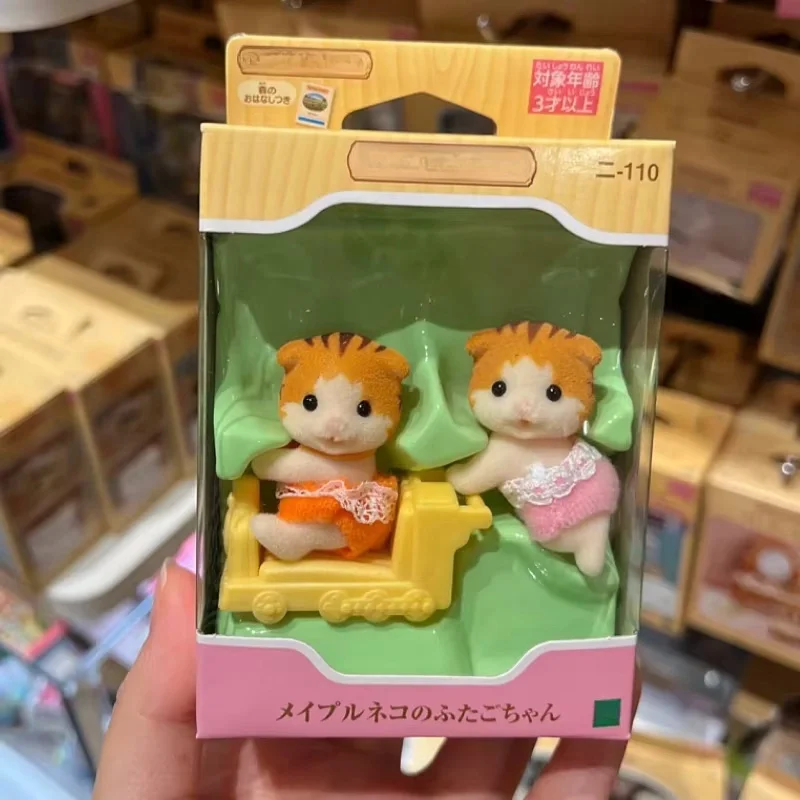 Nuovo arrivo Forest Baby Anime Mini Baby Series Maple Cat Twins figure Accessorie Lop Rabbit Room Girl Toys regali di compleanno