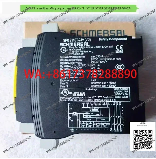 

SRB 211ST-24V Safety Relay New Original Proximity Switc Rated Voltage 220V Single Open Switch Reflective External Light Path