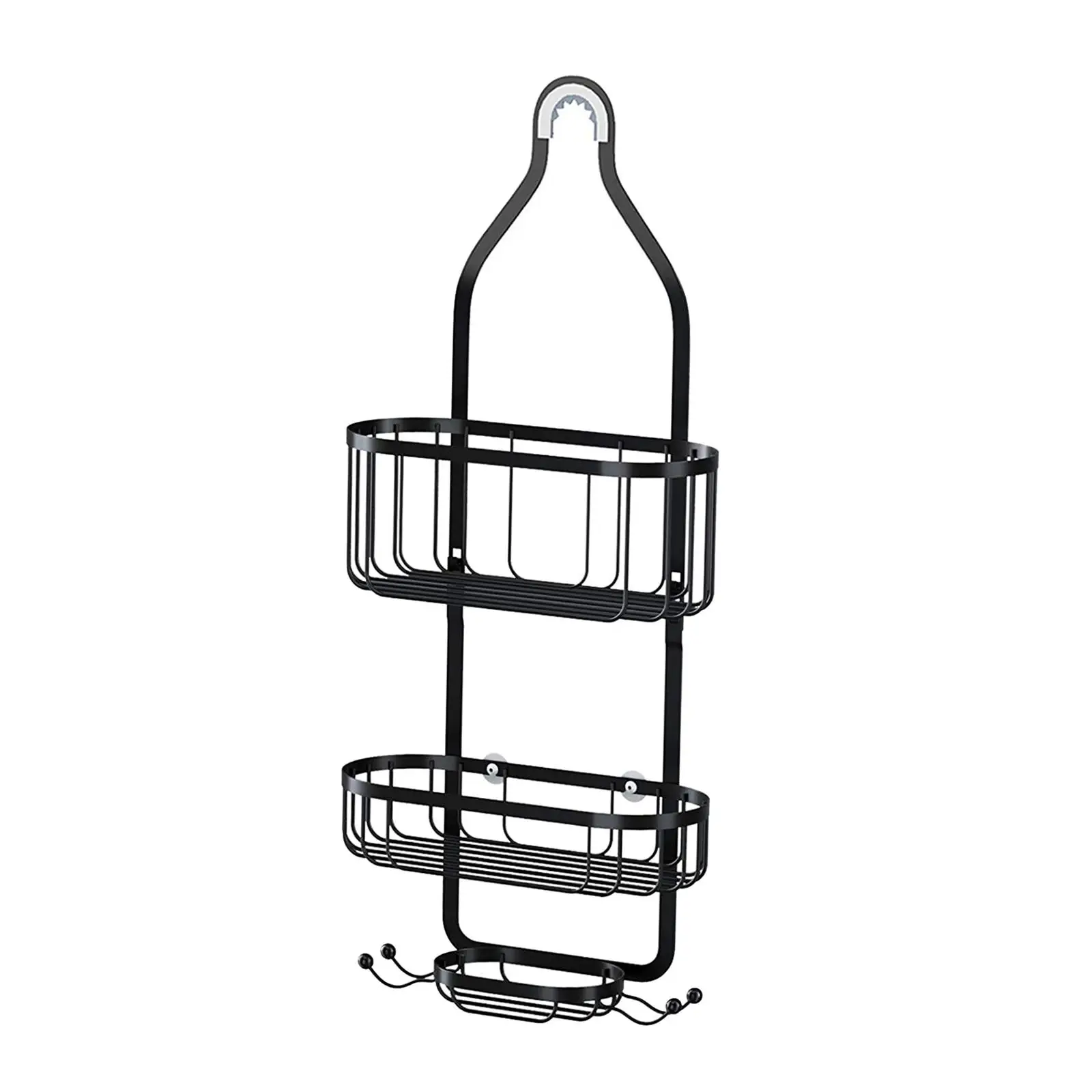 

Shampoo Holder Wall Mounted Bathroom Shelves Iron Storage Rack Shower Hanging Basket Hanging Basket Bath Organizer Accessories