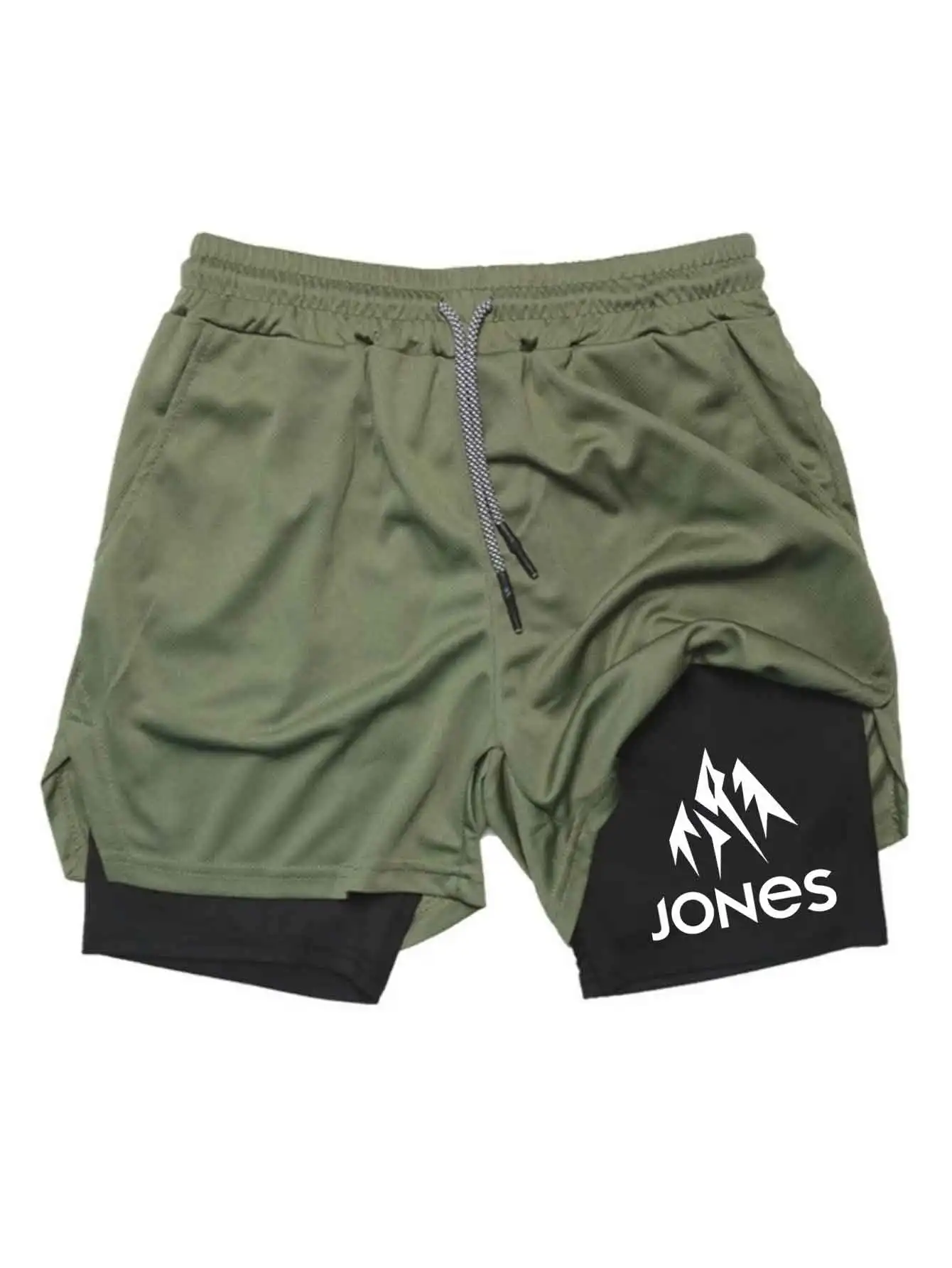 

2026 Men's Sports Shorts Printed Sports Shorts, Double Layer, Quick Drying, Basketball, Fitness