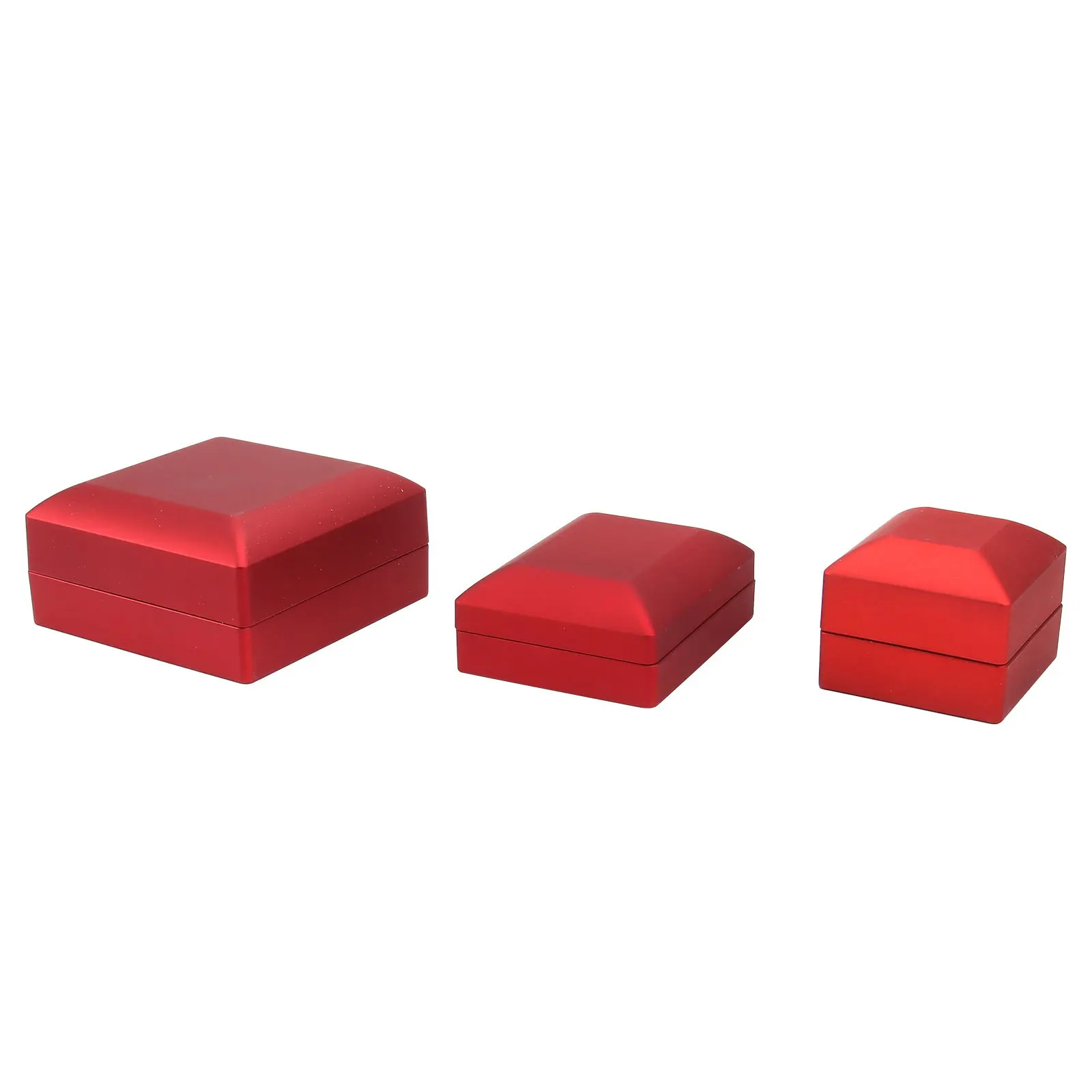 3Pcs LED Lighted Jewelry Box Ring Pendant Bracelet Case Scratch and Wear Resistant Perfect for Gifting Jewelry Box