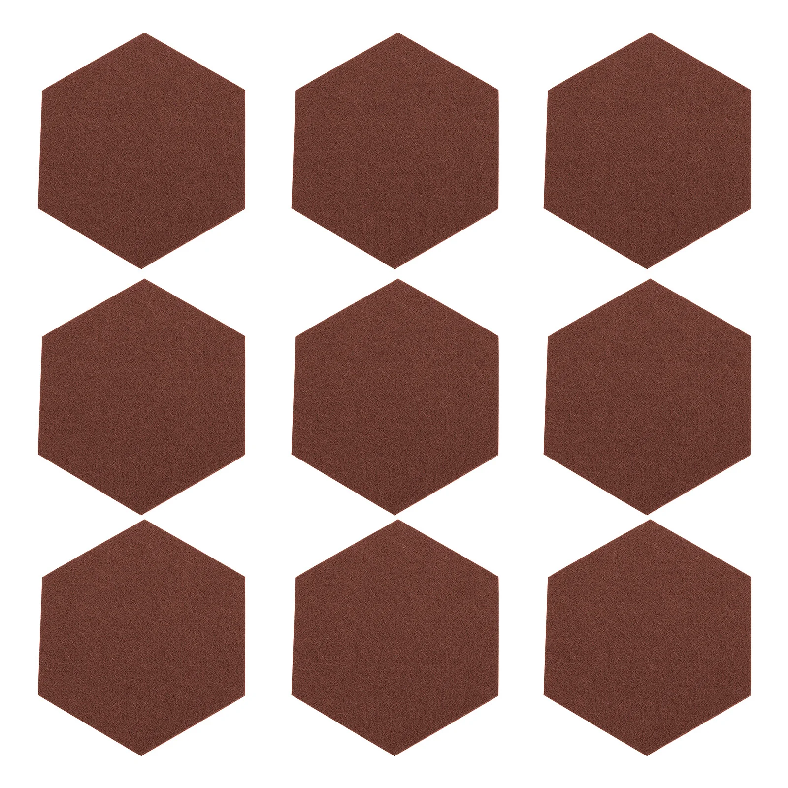 12 Pcs Felt Backdrop Wall Sticker Bulletin Board Peg Blackboard Tile Hexagon Memo Self-adhesive Child Cork