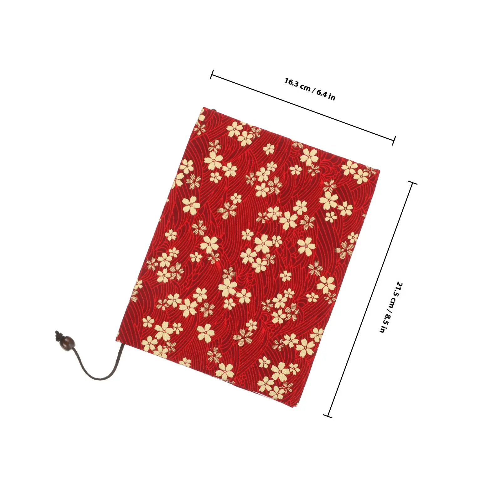 Exquisite Cloth Book Cover Gold Foil Flower Pattern Strong Adhesion No Tools Needed Stylish Book Protector for Student School