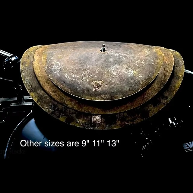

Bronze Vintage Clap Stack Cymbals. Size: 9" 11" 13"