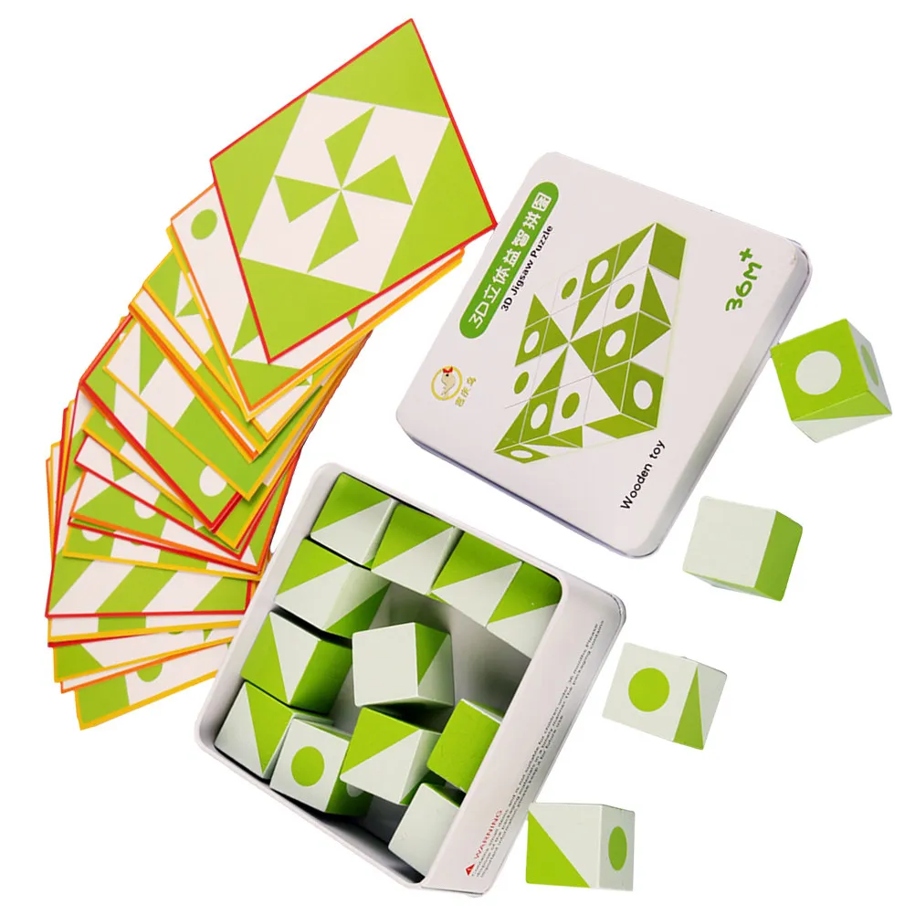 

1Set Wooden Tangram Puzzle Educational Game Colorful Early Learning Jigsaw DIY Funny Puzzle for Kids Creative Thinking and Motor