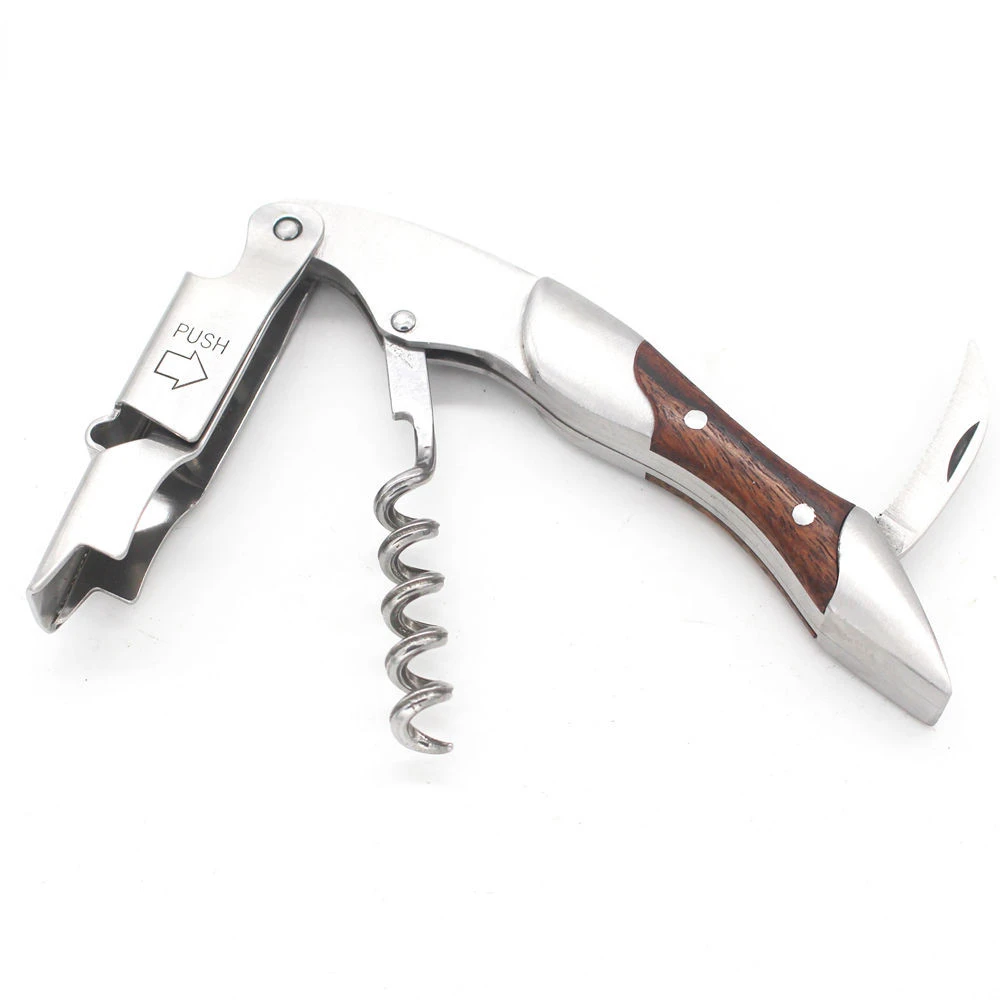 Professional Waiters Corkscrew Barware Corkscrew Wine Bottle Opener and Foil Cutter