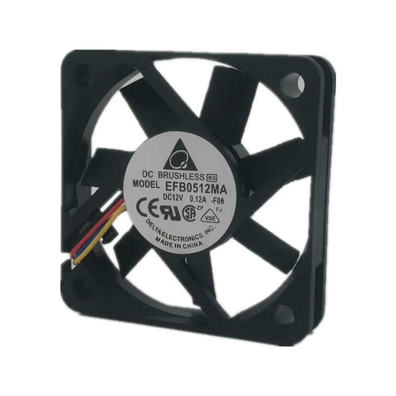 Delta EFB0512MA 5010 12V 0.12A 5cm, ventilateur de refroidissement, châssis d'échappement ultra silencieux, nouveau