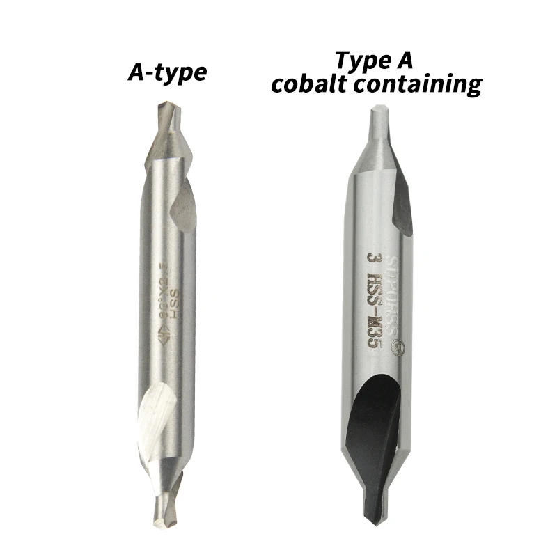 60 Degree Countersinks High Speed Steel A1.0/A1.5/A2.0/A2.5/A3.0/A4.0/A5.0/A6.0 Drill Bits Spiral Center Drill Processing Tool