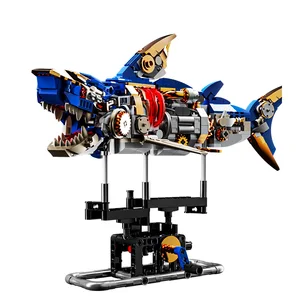 El Juego Mecanic của LA Xây dựng Tiburones, Juego of Life Construction Bloques Marina del Tiburón Con Soport de triển lãm Bán vinyl Lego chính - №4