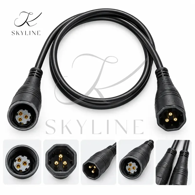 Z916 Motor Cable Julet Connector Higo Male And Female Side Extension Big 9Pin With 3 Phrase And 6 Signal Wires For Bafang Fat